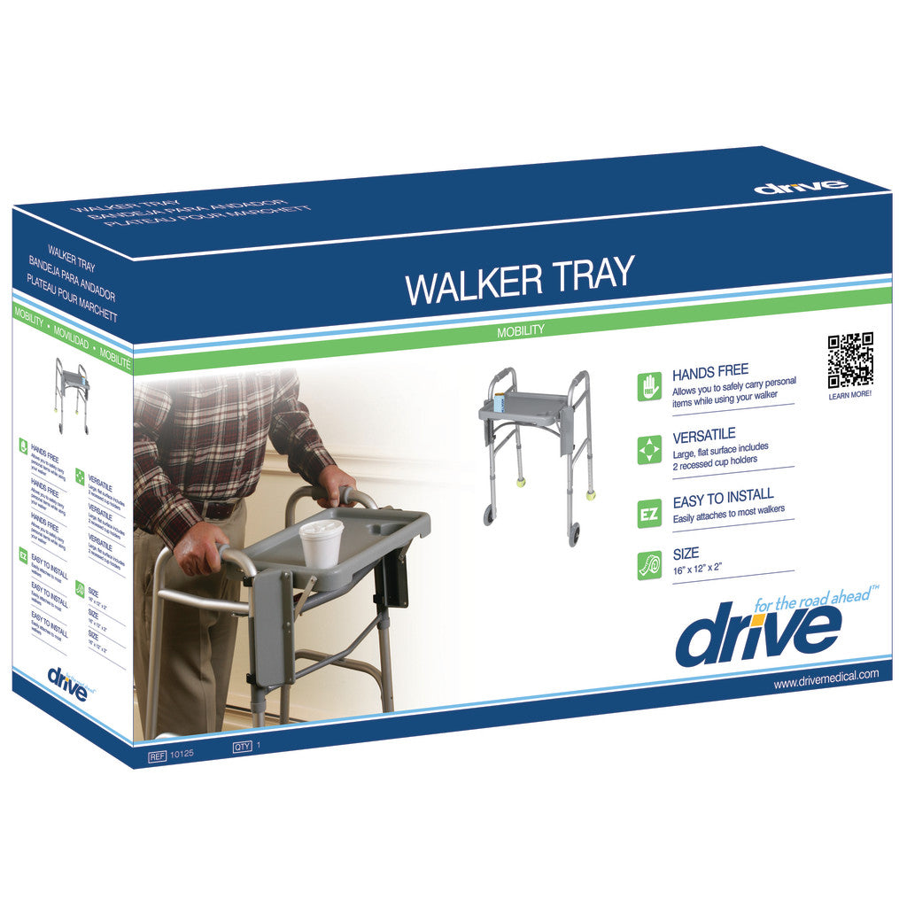 Walker Tray with Cup Holders