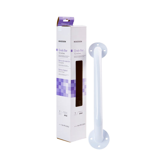 BAR, GRAB MOUNT PDR COATED WHT 12"