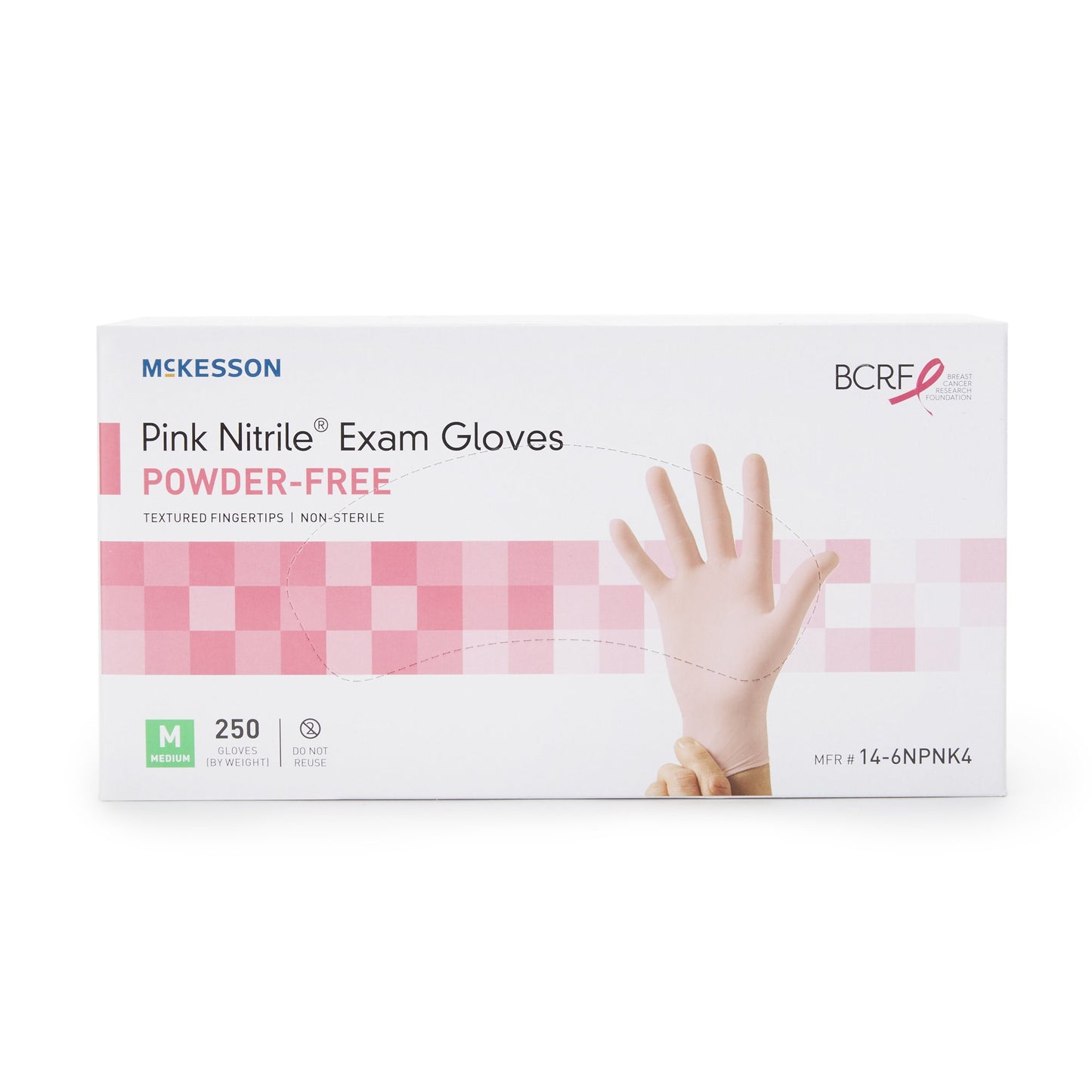 GLOVE, EXAM NTRL MEDIUM N/S PNK 3.0 (250/BX)