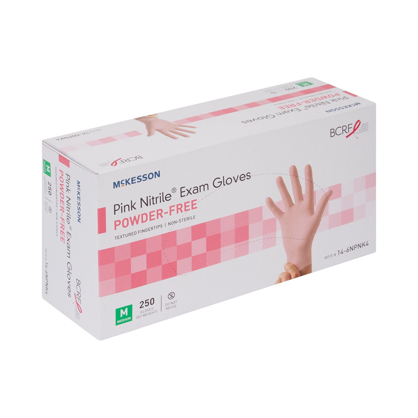 GLOVE, EXAM NTRL MEDIUM N/S PNK 3.0 (250/BX)