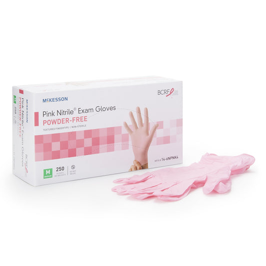 GLOVE, EXAM NTRL MEDIUM N/S PNK 3.0 (250/BX)