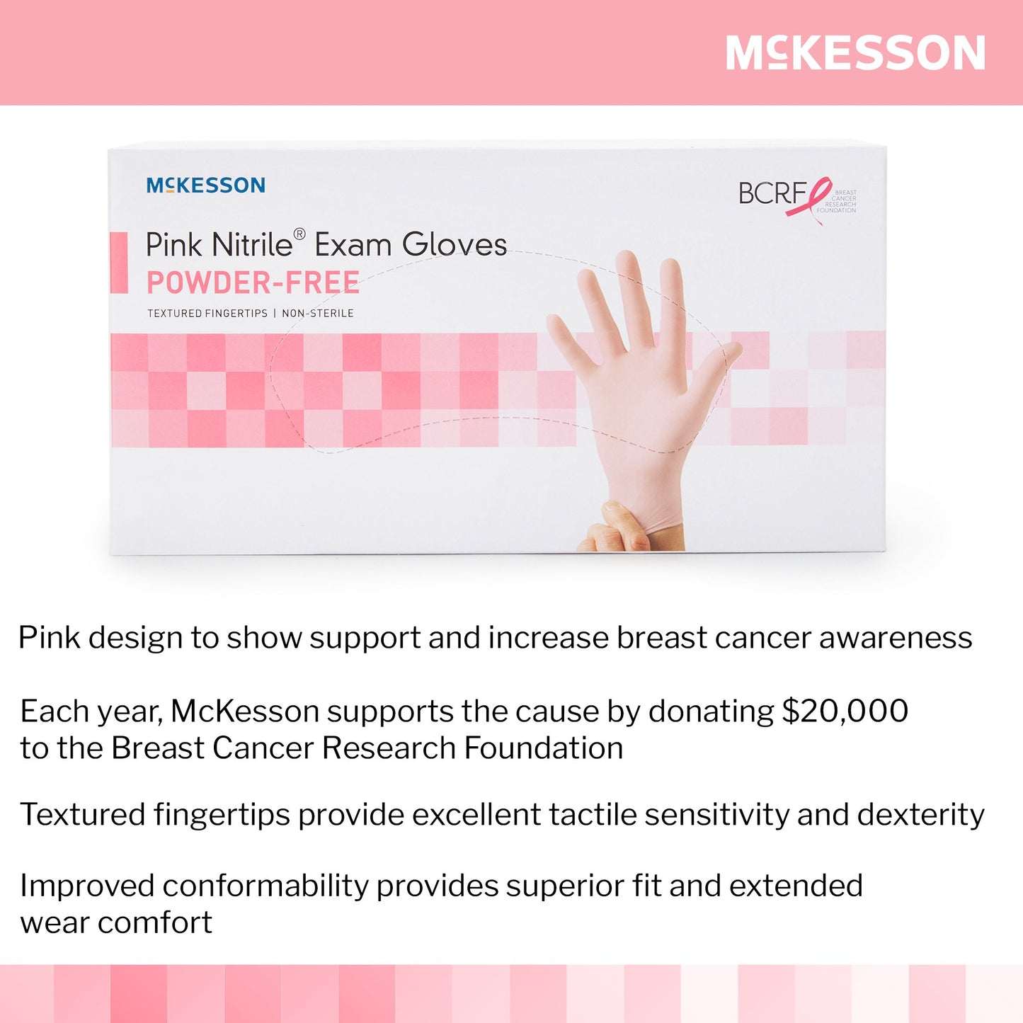 GLOVE, EXAM NTRL MEDIUM N/S PNK 3.0 (250/BX)