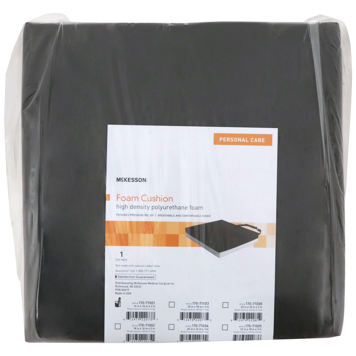 CUSHION, SEAT PROTEKT FM 16"X16"X3"