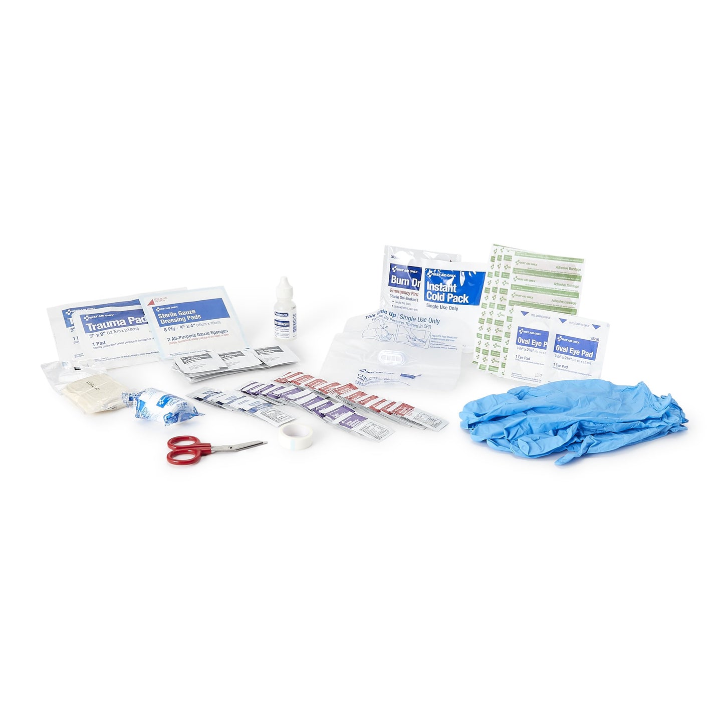 FIRST AID KIT, 10PERSON PLAS 5"X3"X8"