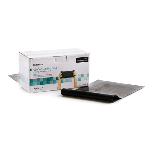 Exercise Resistance Band McKesson CanDo® Black 5 Inch X 6 Yard X-Heavy Resistance