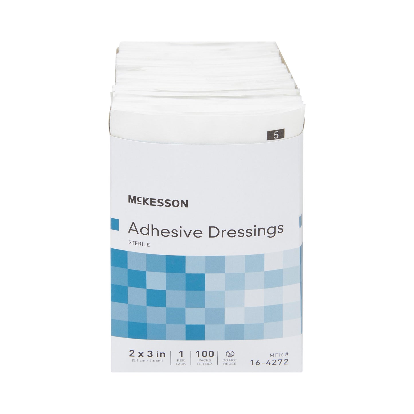 DRESSING, WOUND ADH STR 2"X3" (100/BX)