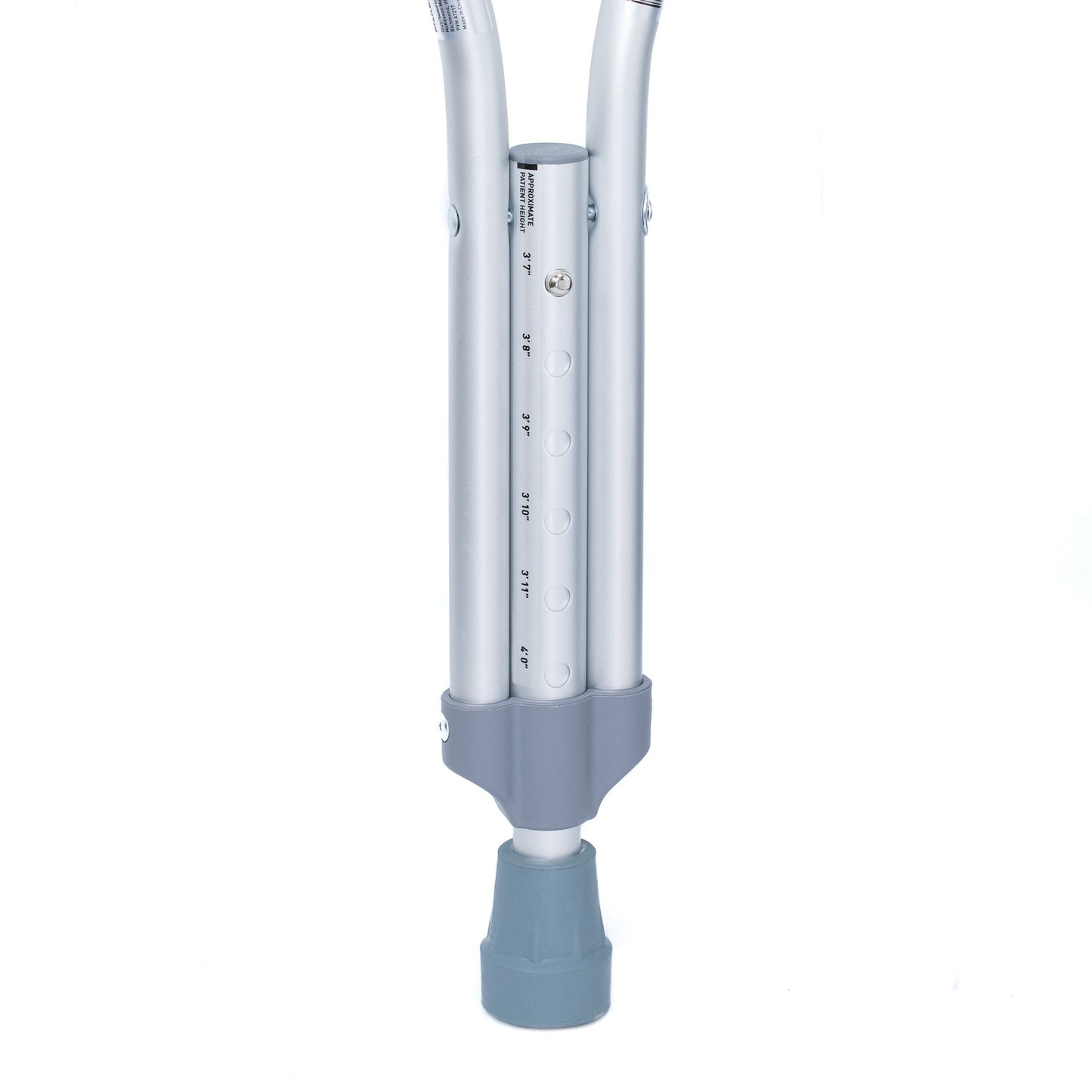CRUTCH, ALUM PUSH BUTTON ADJ PEDIATRIC 175LB