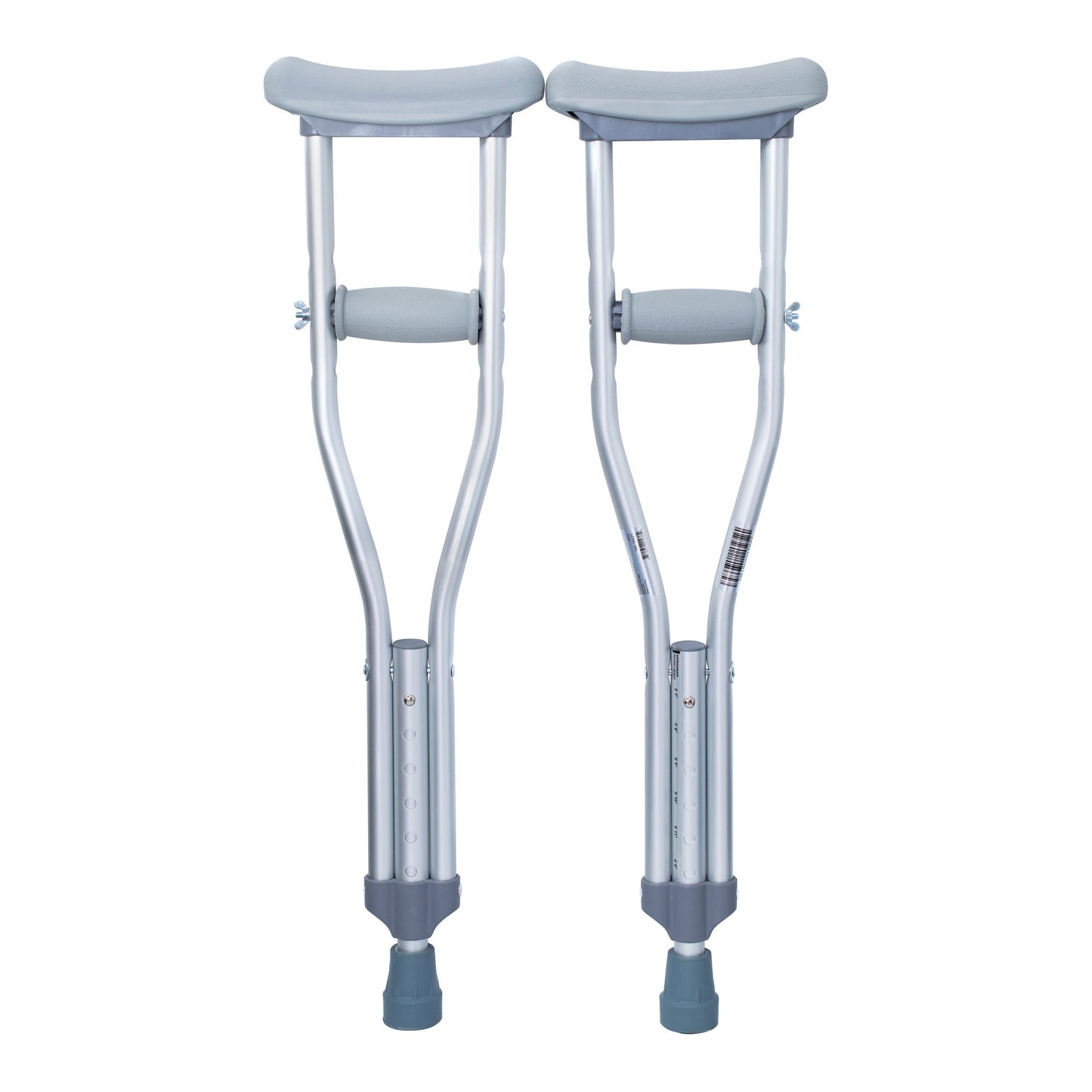 CRUTCH, ALUM PUSH BUTTON ADJ PEDIATRIC 175LB