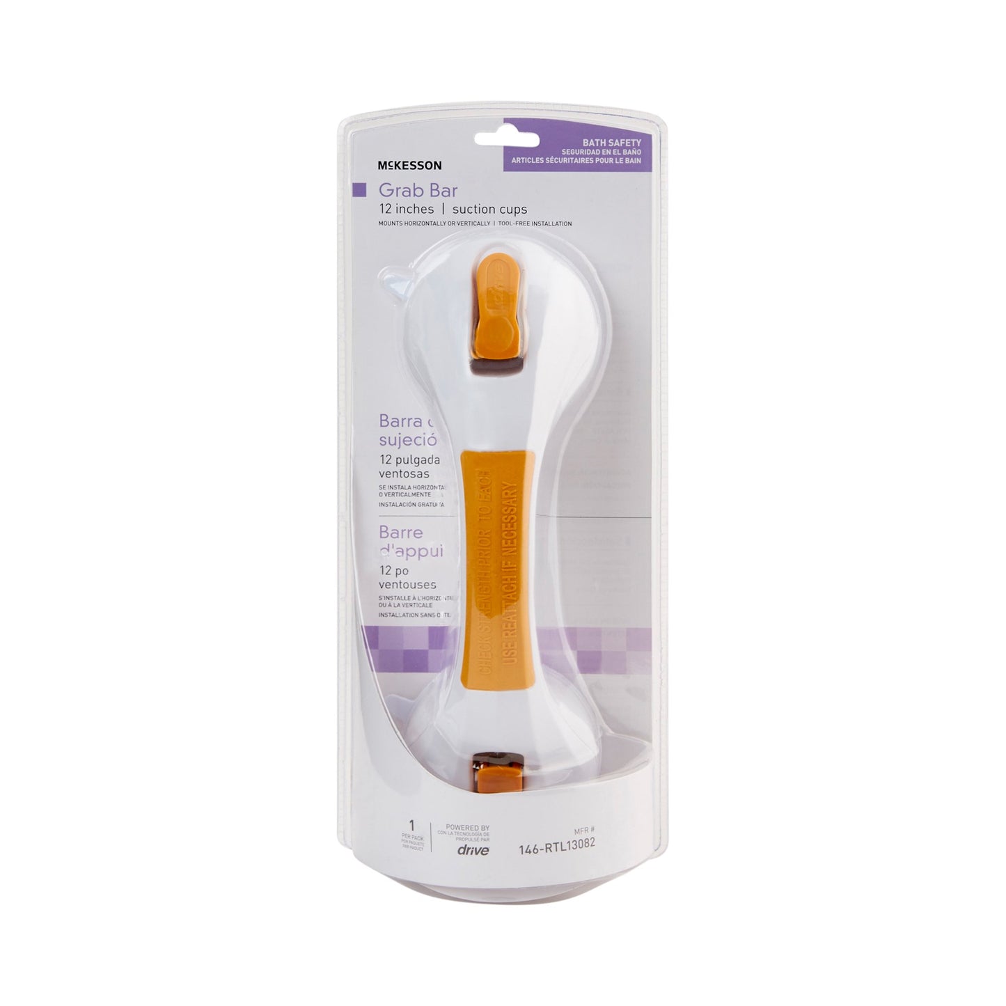 BAR, GRAB SUCTION CUP 12"