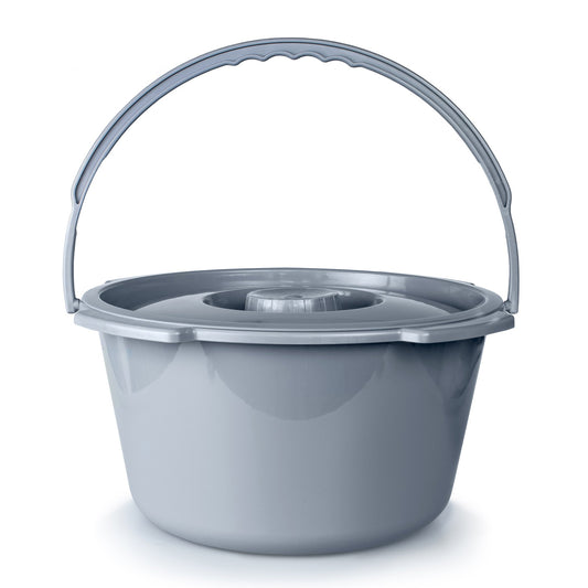 BUCKET, COMMODE W/PLAS HANDLE & CYR 7.5QT