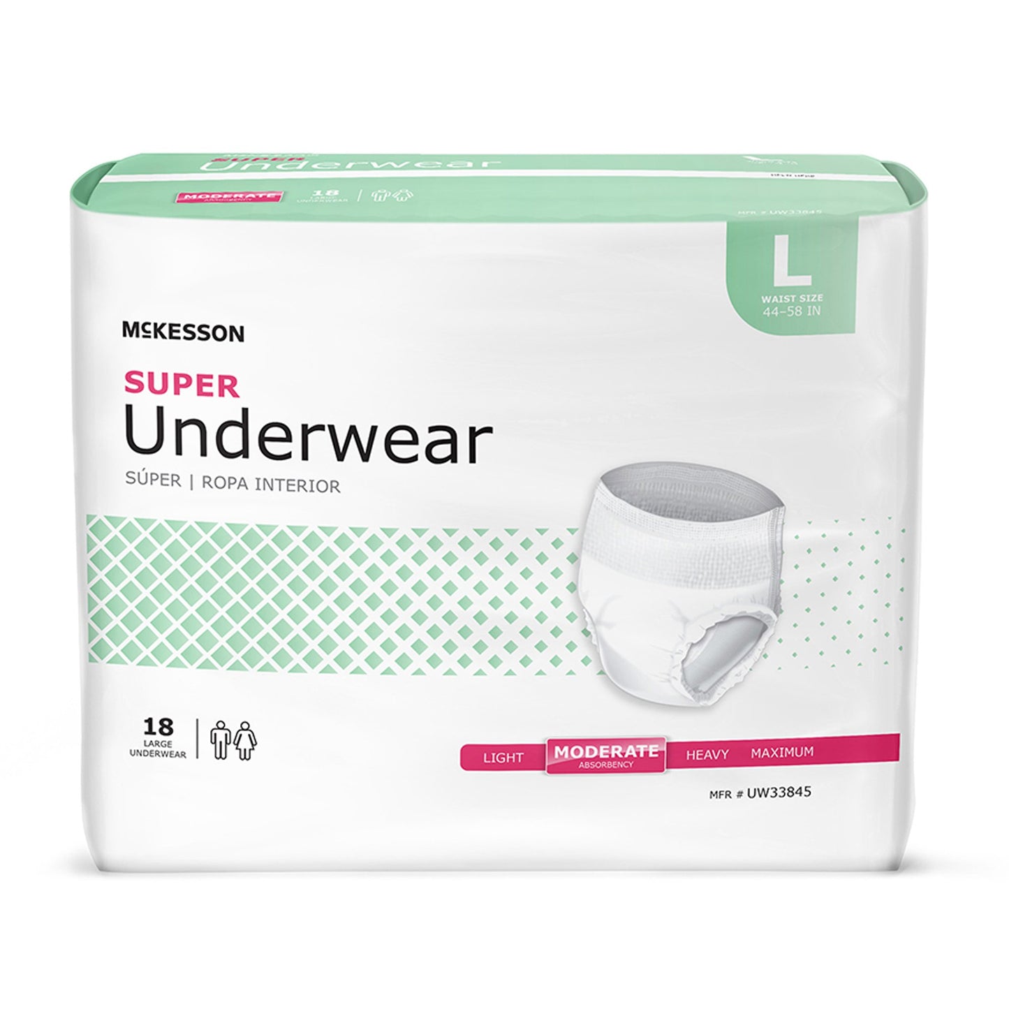 UNDERWEAR, SUPER LG 44-58 (18EA/BG)