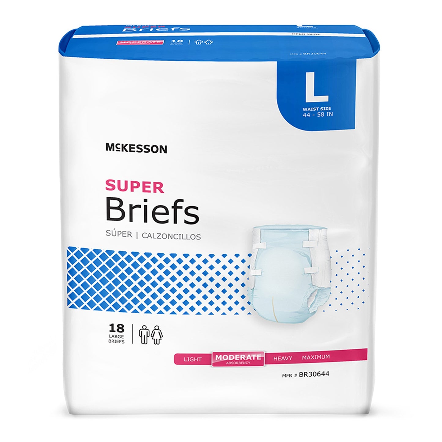 BRIEF, TAB CLSR SUPER LG 44-58(18EA/BG)