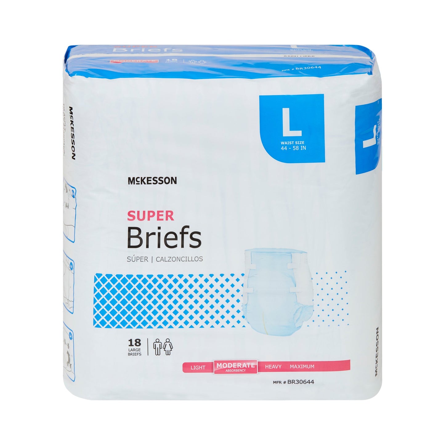 BRIEF, TAB CLSR SUPER LG 44-58(18EA/BG)