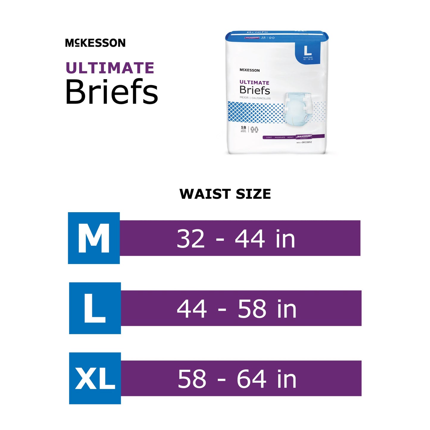BRIEF, TAB CLSR ULTIMATE XLG 58-64 (15EA/BG)