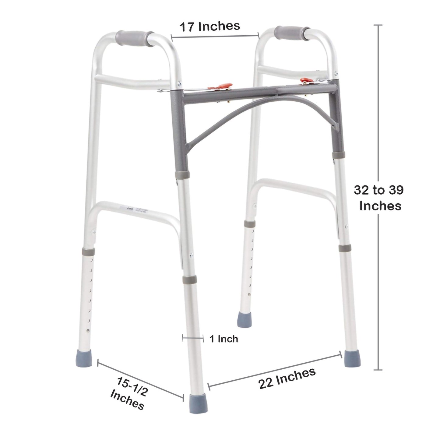 WALKER, DUAL FOLDING ADLT 350LB