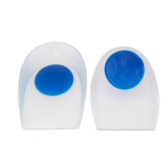 Heel Cup McKesson U-Shaped Silicone Women 5.5 to 9.5 / Men 5 to 9 SM/M Blue / Clear