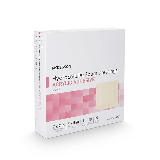 DRESSING, HYDROCELLULAR ADH STR FOAM 7"X7" (10/BX)