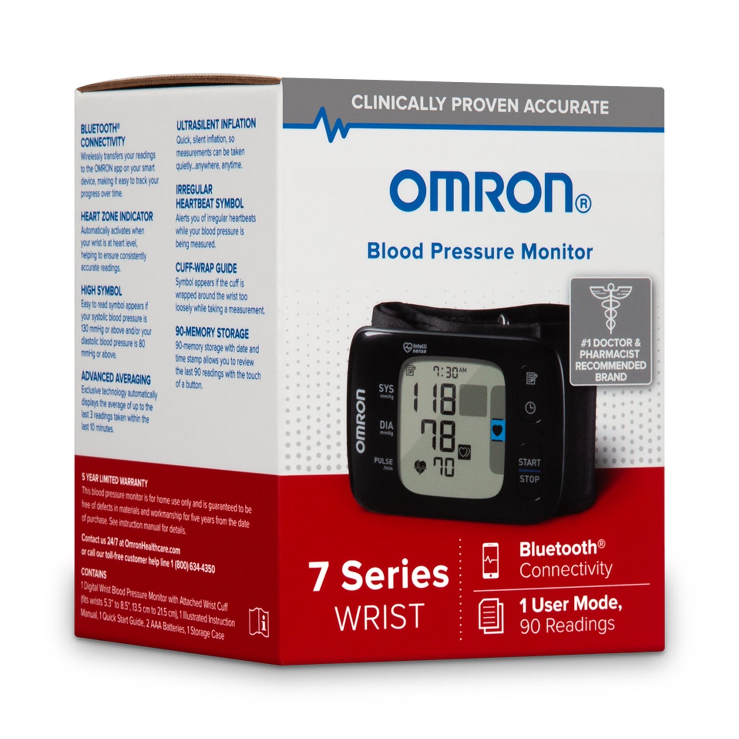 OMRON BP MONITOR, WRIST 7 SERIES WIRELESS ADLT