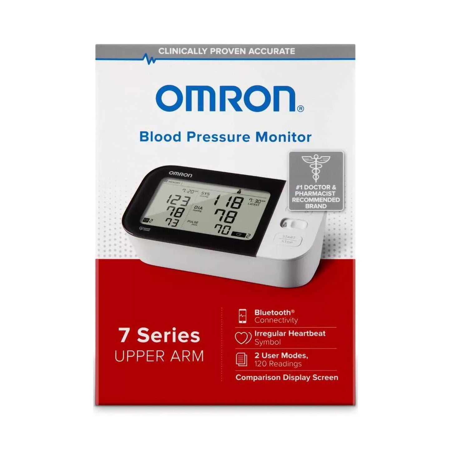 OMRON BP MONITOR, UPPER ARM 7 SERIESW/EASY-WRP COMFIT CUFF
