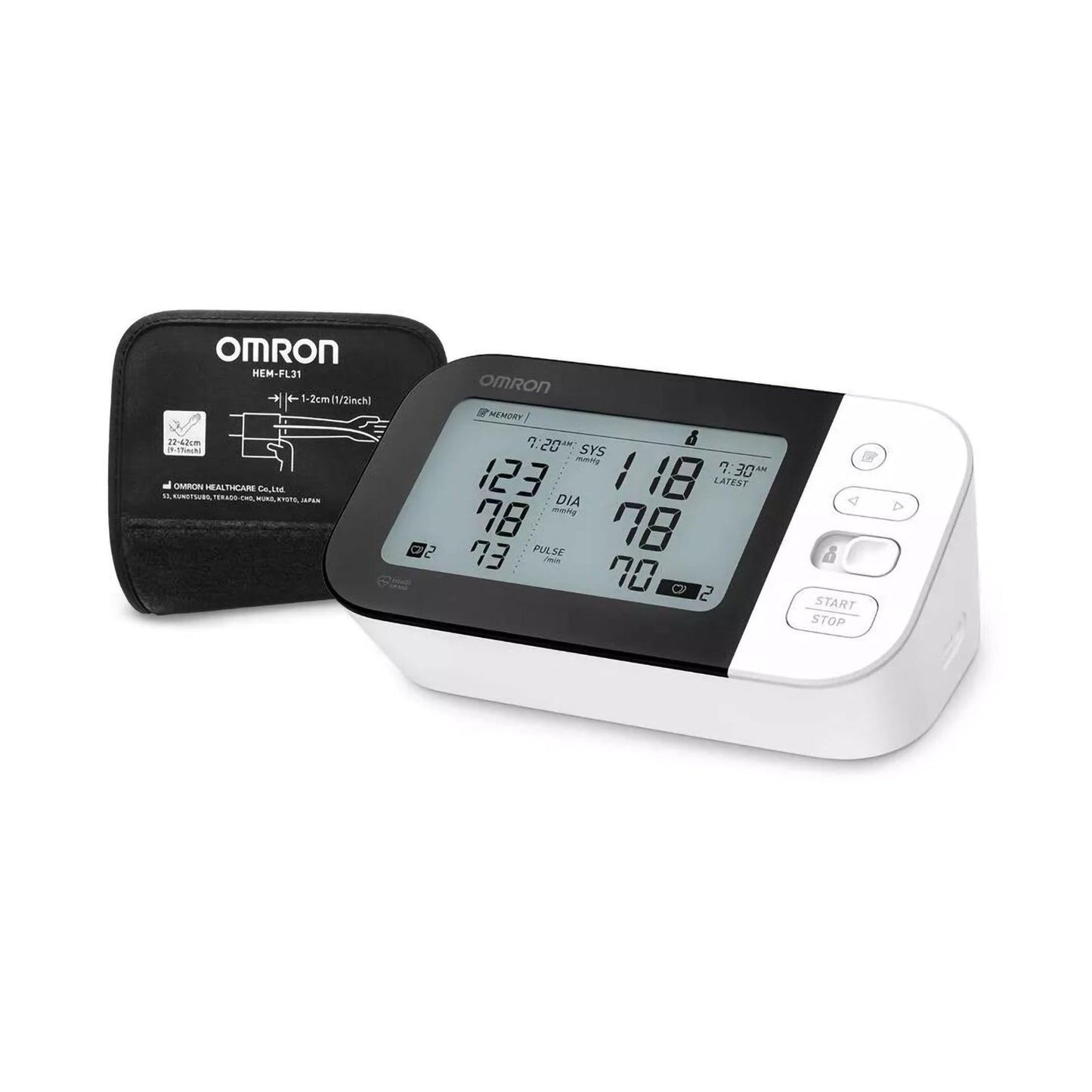 OMRON BP MONITOR, UPPER ARM 7 SERIESW/EASY-WRP COMFIT CUFF