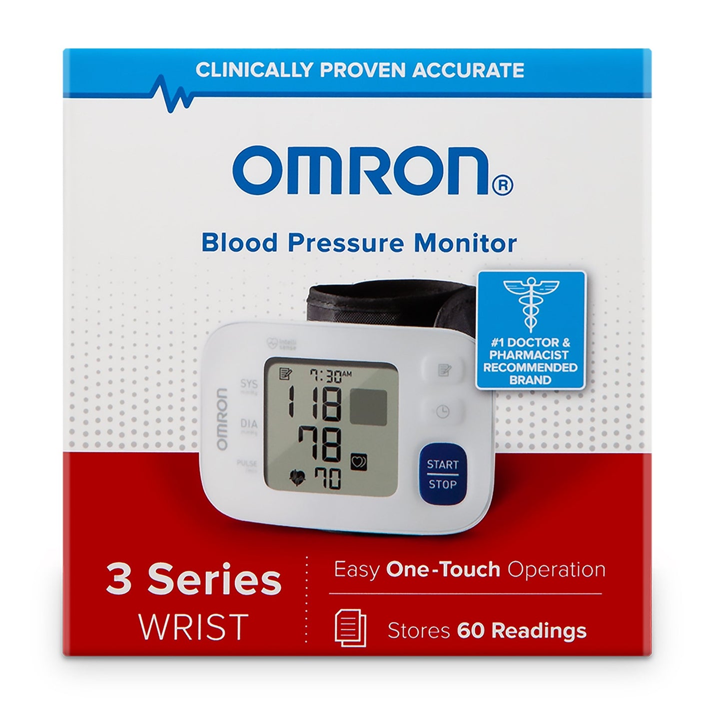 OMRON BP MONITOR, WRIST SERIES 3 HOME ADLT 5.3"-8.5"