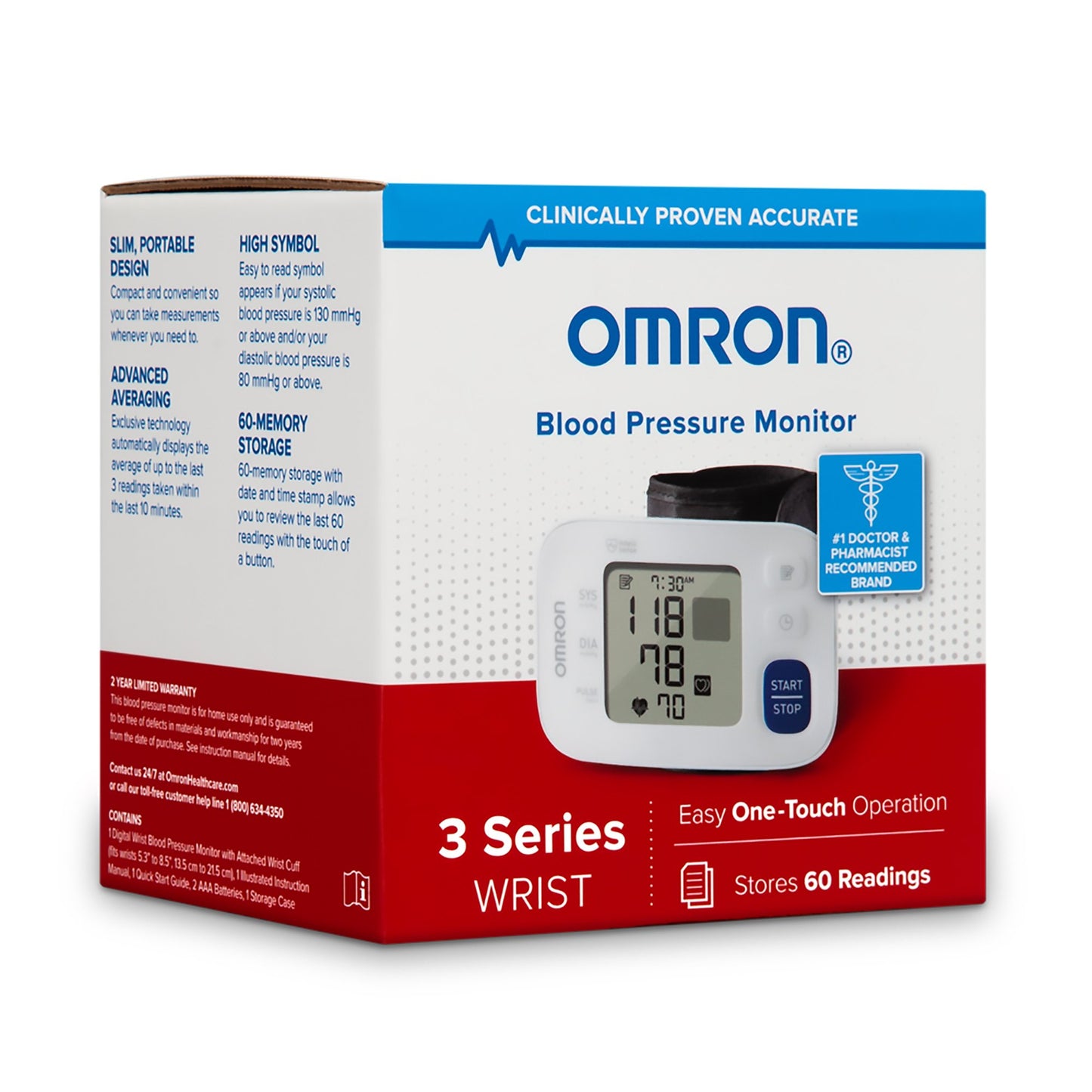 OMRON BP MONITOR, WRIST SERIES 3 HOME ADLT 5.3"-8.5"
