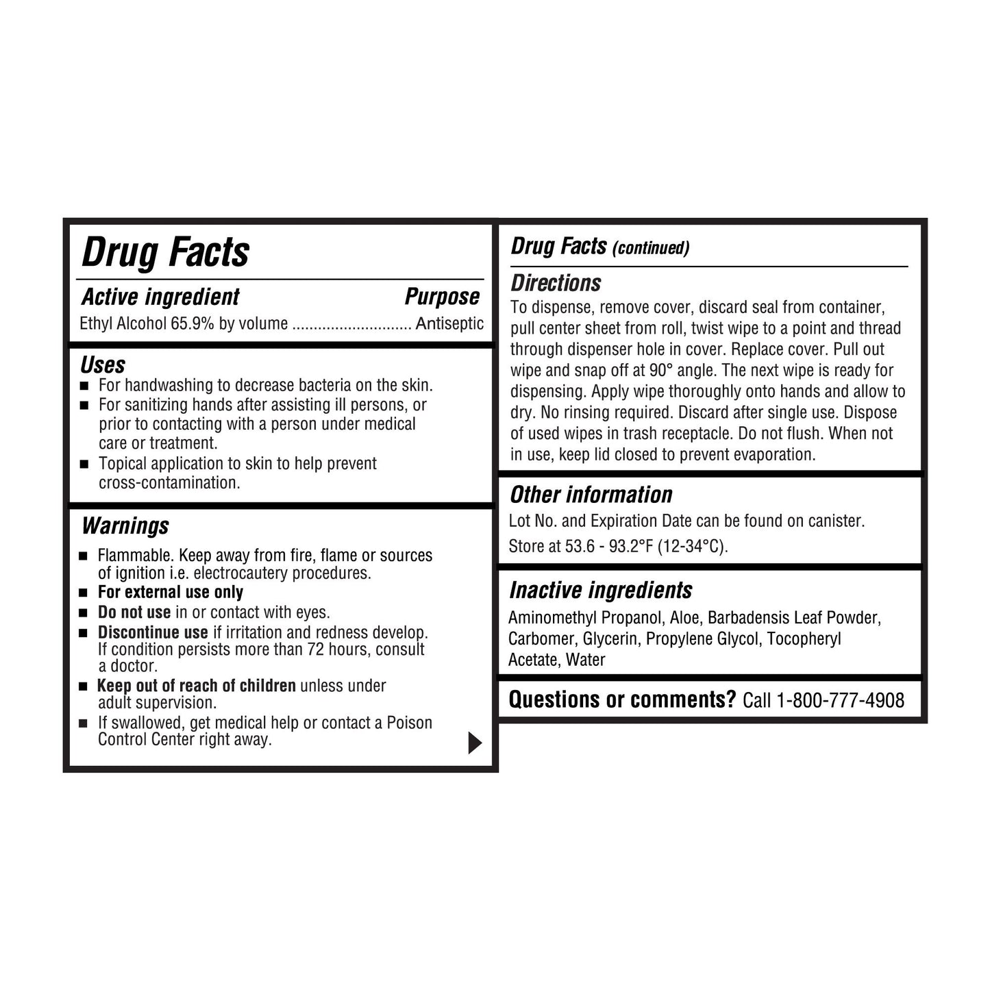 WIPE, SANITIZING HAND (160/CAN)