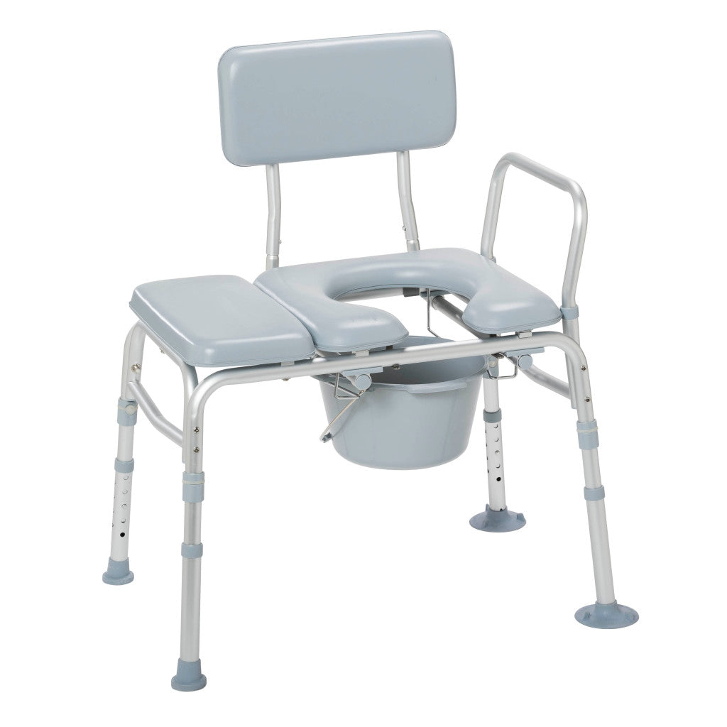 Combination Padded Transfer Bench/Commode