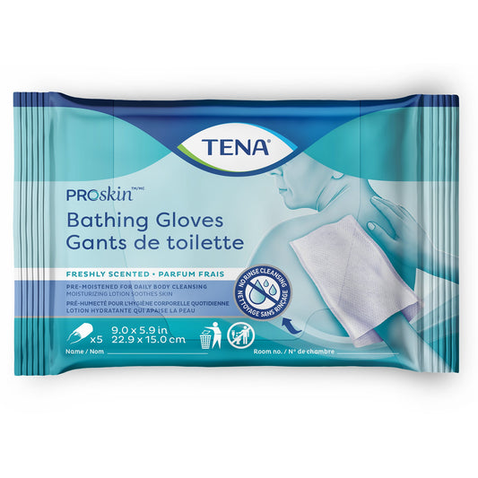 GLOVE, BATHING PROSKIN TENA SCENTED (5/PK)