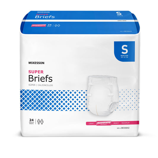 BRIEF, TAB CLOSURE SUPER SM 20-32" (24/BG)