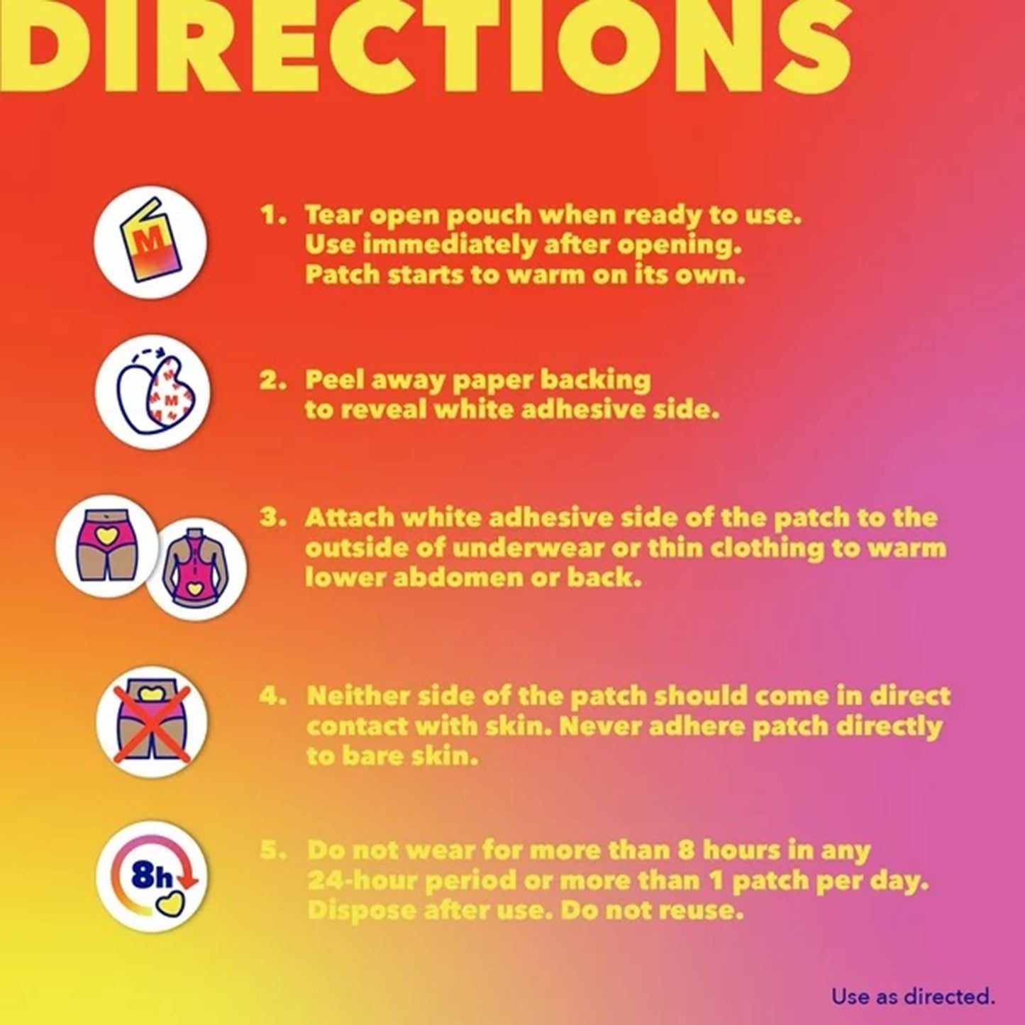 Cramp Relief Midol® Patch 3 per Box