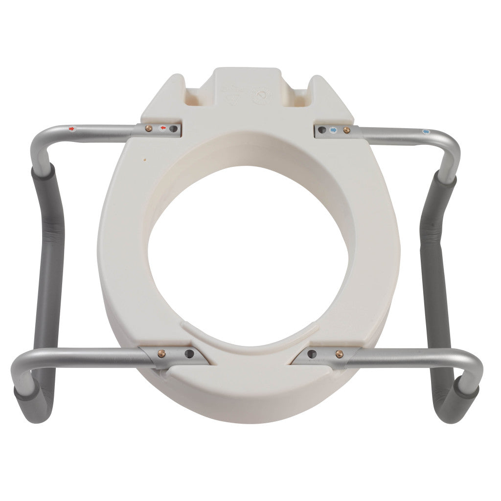 Premium Raised Toilet Seat with Removable Arms