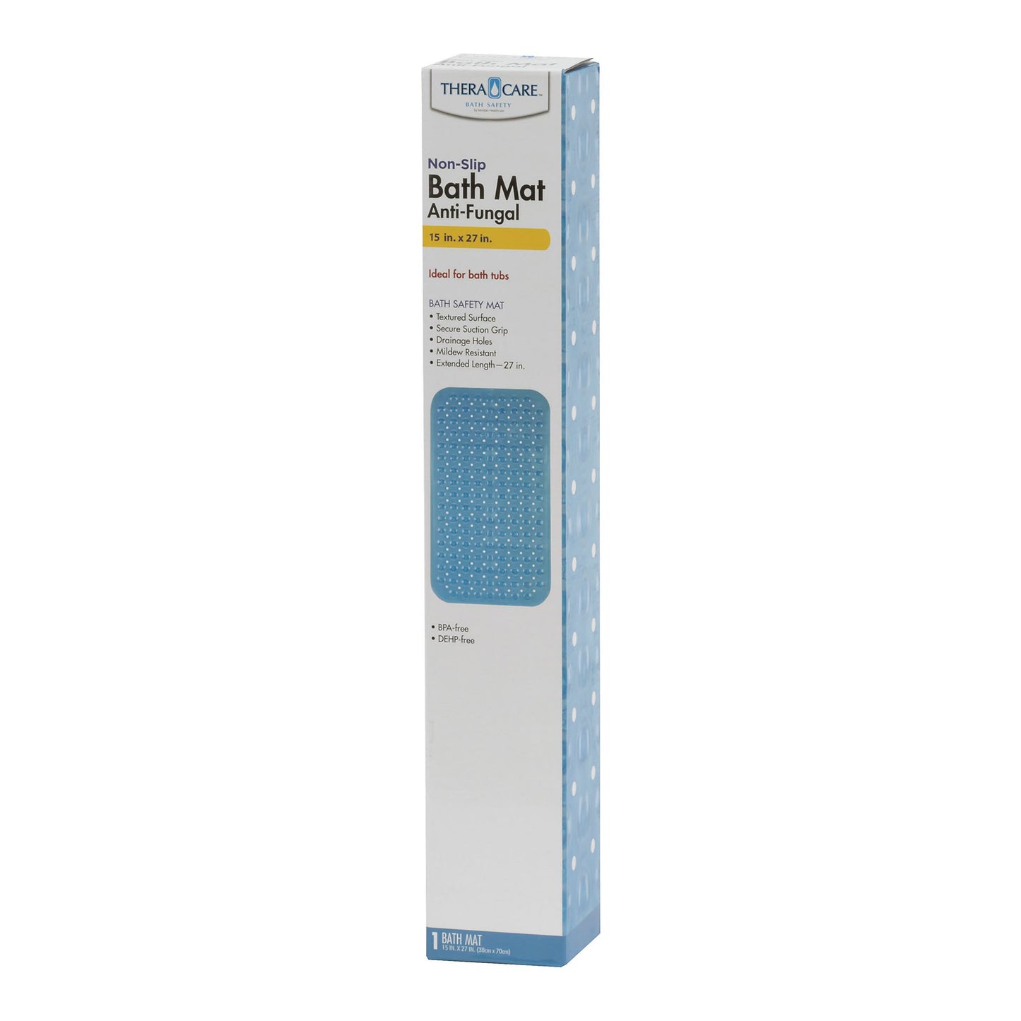 Non-Slip Bath Mat Theracare™ Vinyl 15 X 27 Inch