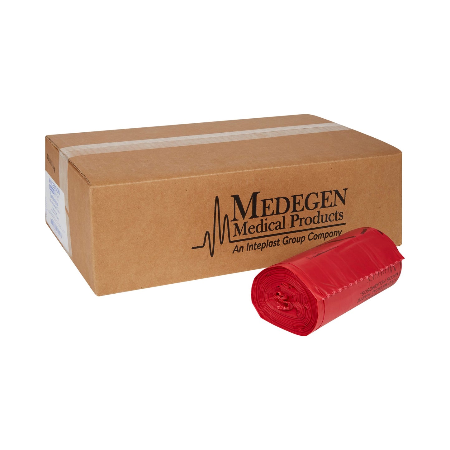 Biohazard Waste Bag McKesson Biohazard Symbol / Infectious Waste 7 to 10 gal. Red 24 X 24 Inch