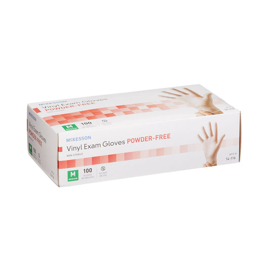 GLOVE, EXAM VNYL MED N/S (100/BX)