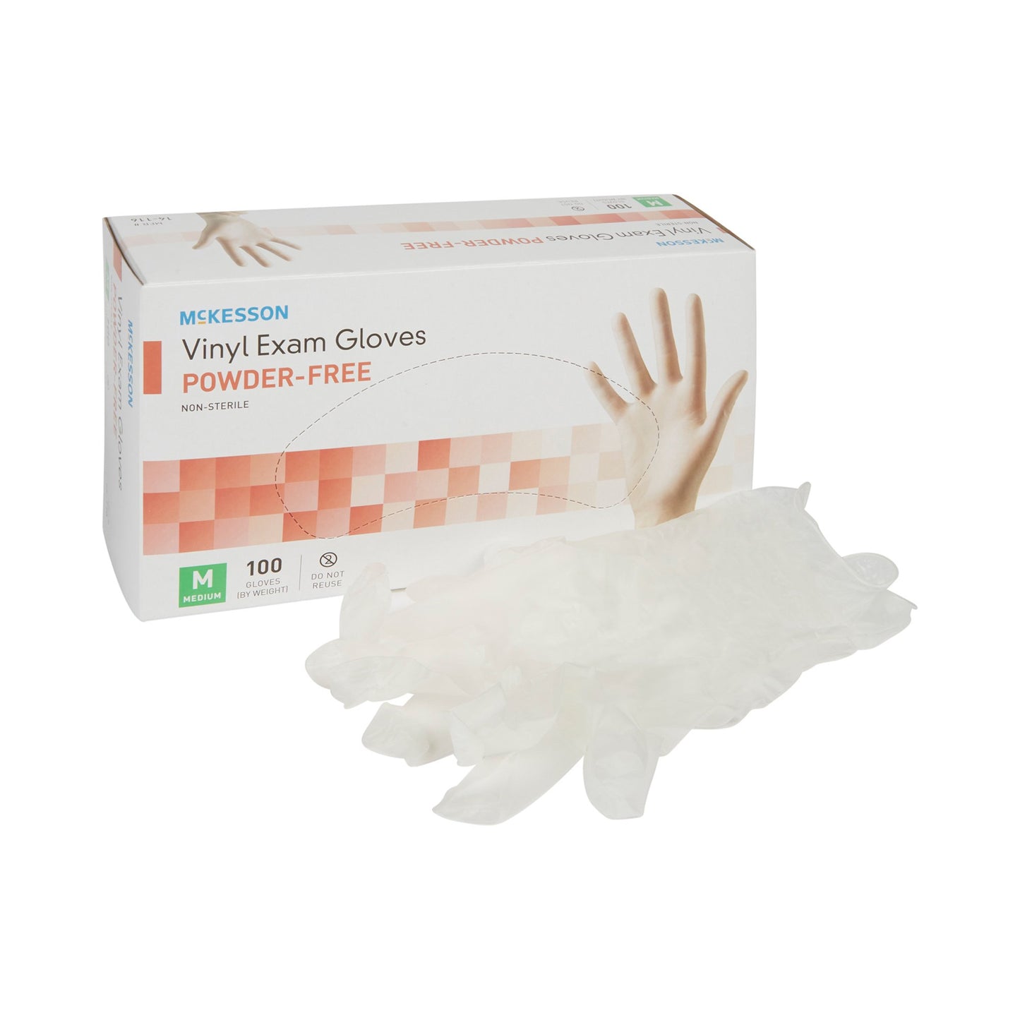 GLOVE, EXAM VNYL MED N/S (100/BX)