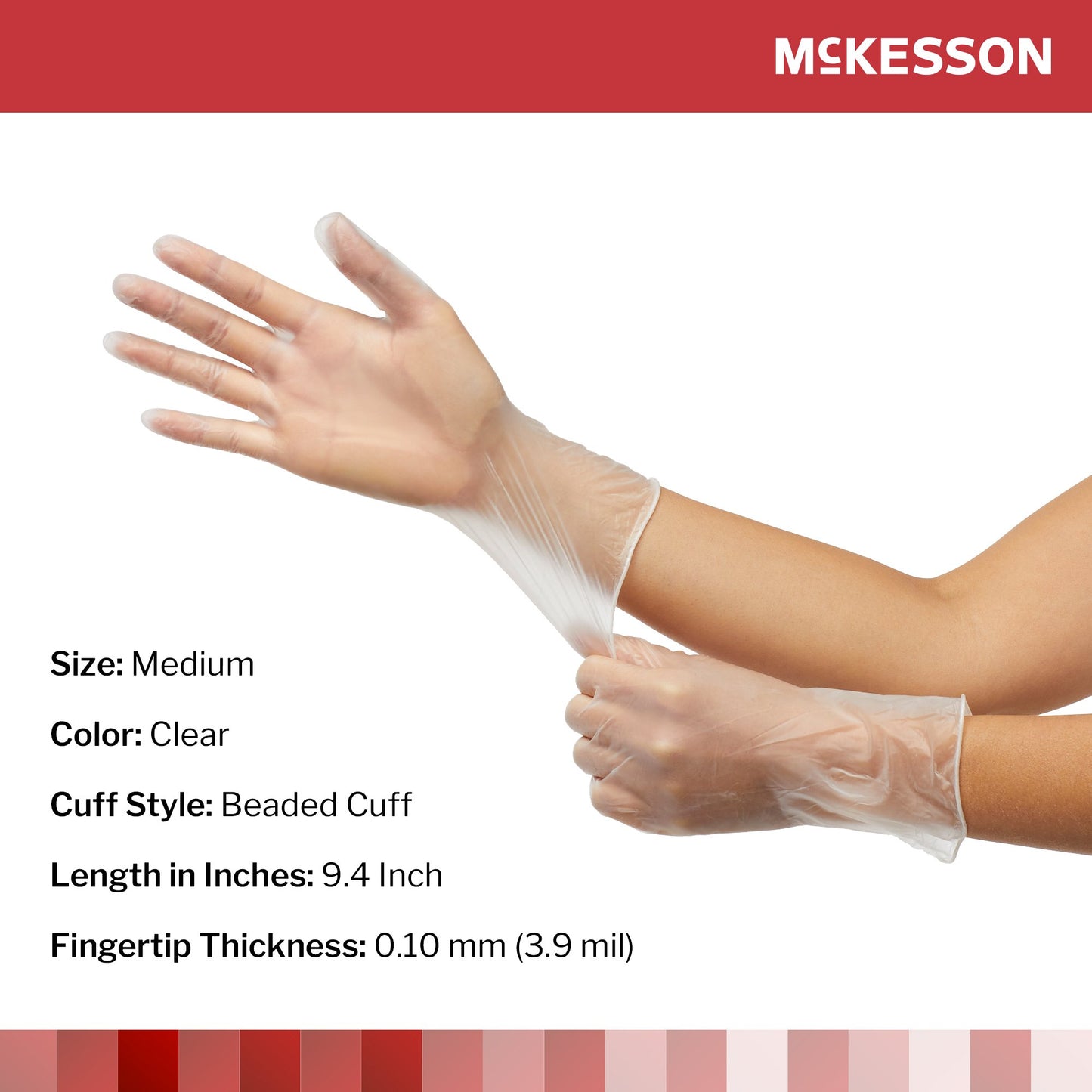 GLOVE, EXAM VNYL MED N/S (100/BX)