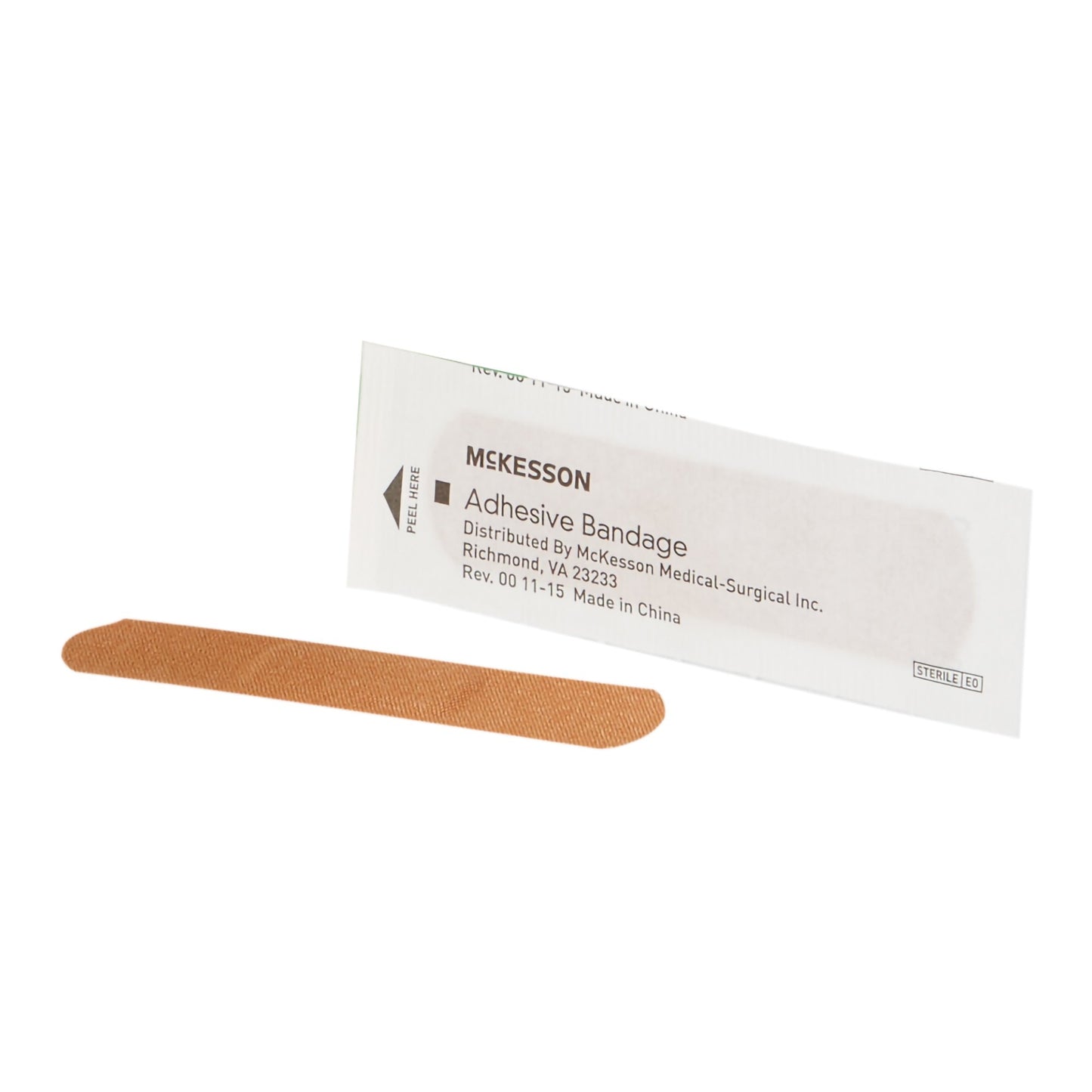Bandage Adhesive Strip McKesson Fabric Tan 3/4 X 3 Inch Sterile
