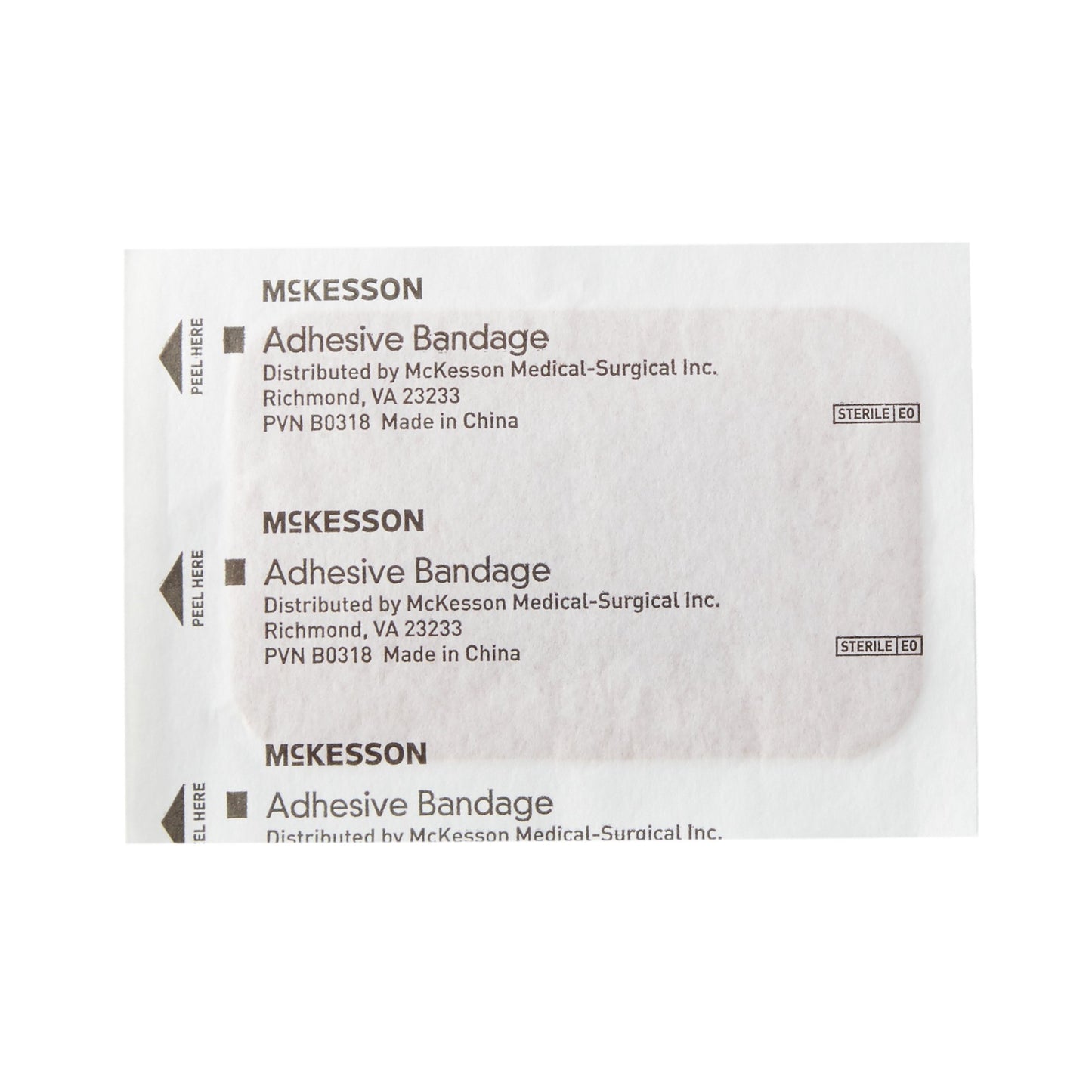 Adhesive Strip McKesson Fabric Tan 2 X 3 Inch Sterile