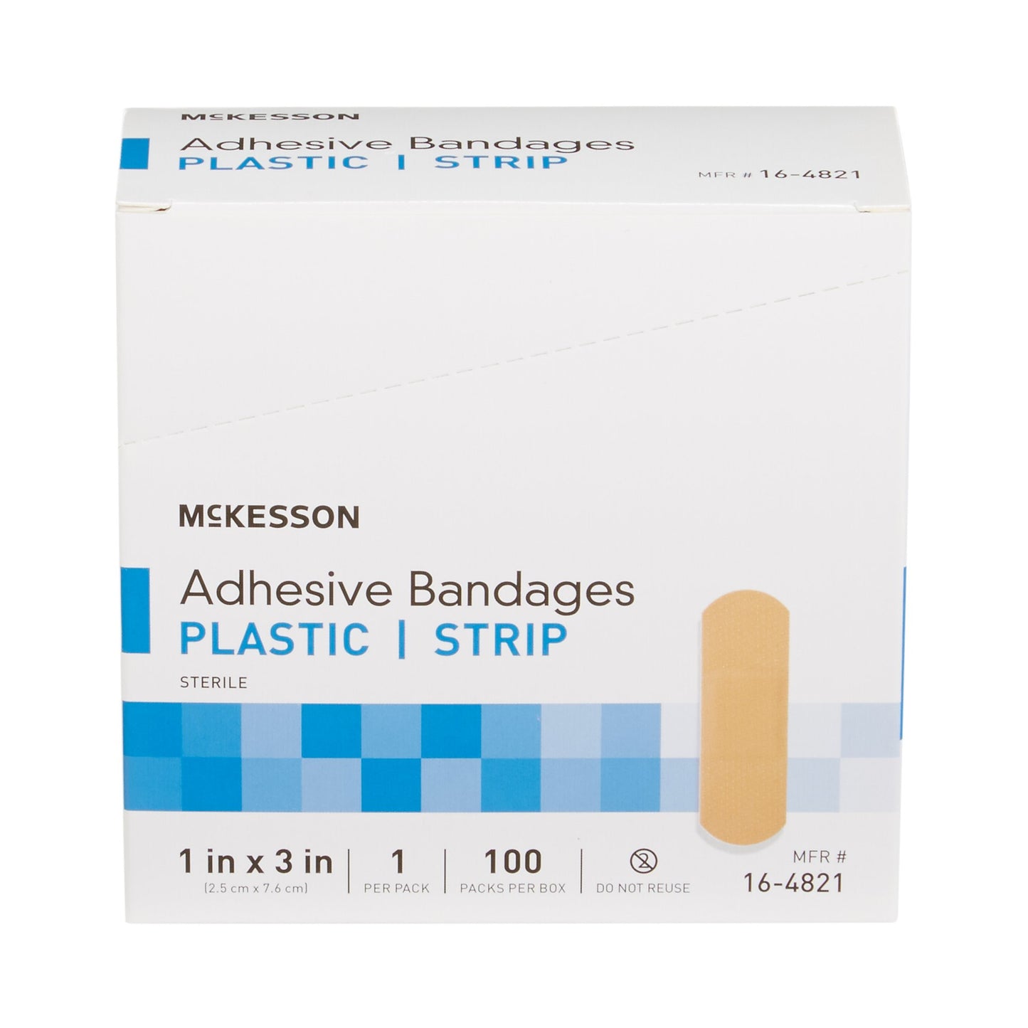 BANDAGE, ADHSV SHR STRP 1X3 (100/BX)