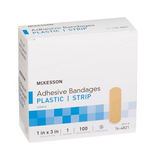 BANDAGE, ADHSV SHR STRP 1X3 (100/BX)