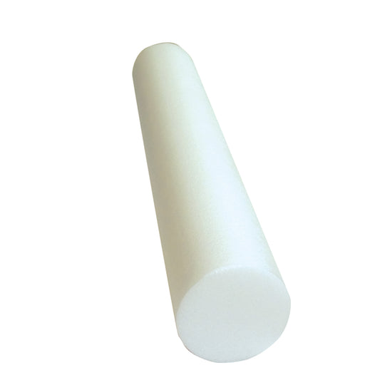 CanDo® Round Therapy Foam Roller White Polyethylene Foam 6 X 36 Inch
