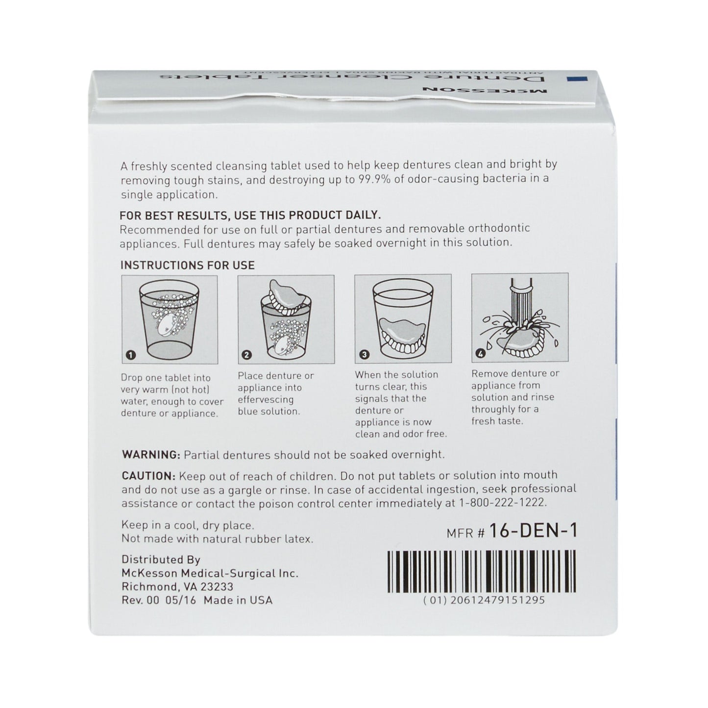 CLEANSER, DENTURE EFFERVESCENT(40/BX)