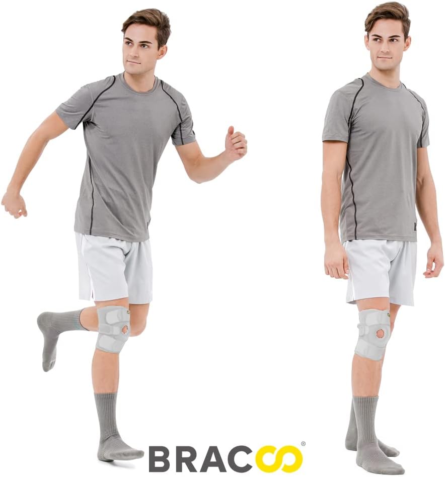 Bracoo KS10 Adjustable Knee Brace – Compression Support for Pain Relief, Injury Recovery, Arthritis, and Sports. One Size Fits Most