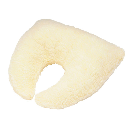 NECK PILLOW, W/ZIPPERED CVR SHEEPSKIN HERMEL