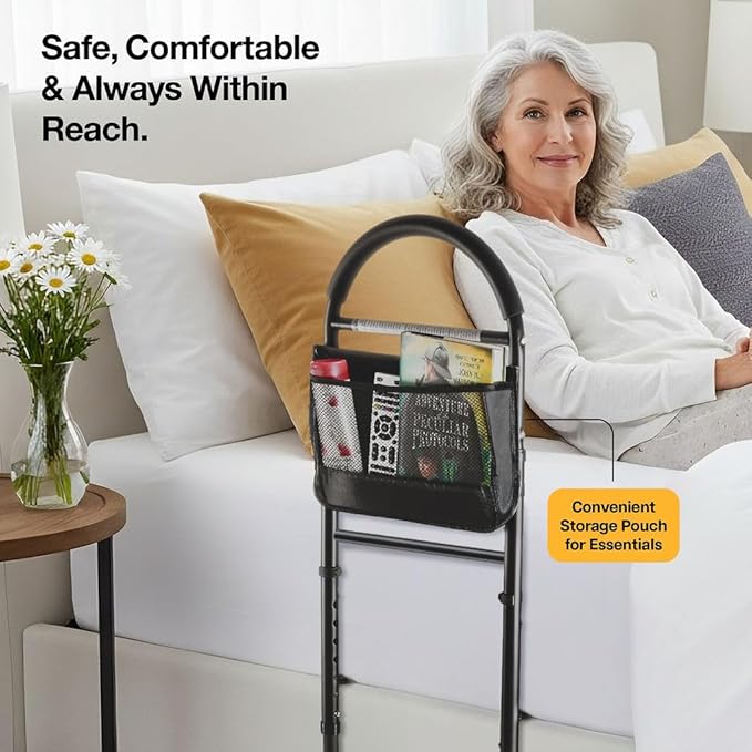 Bed Rails for Elderly Adults Safety Bed Assist Rails for Seniors with Adjustable Heights