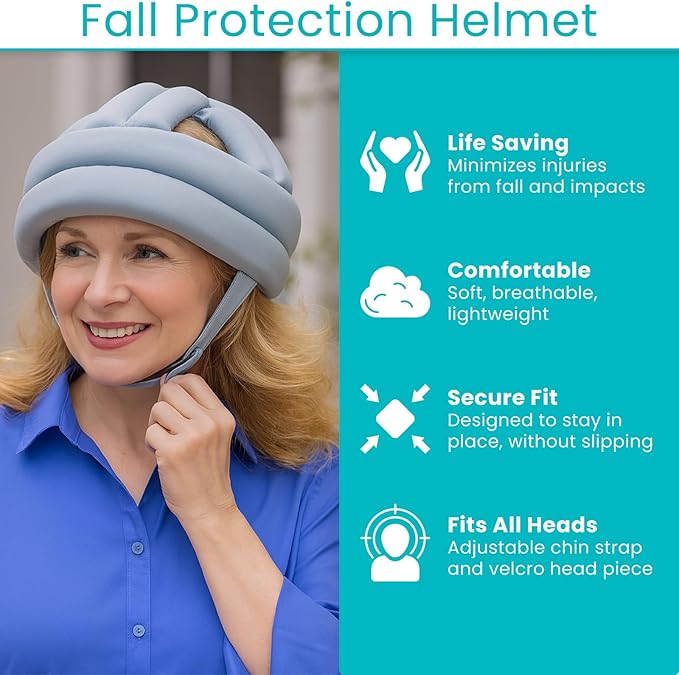 Head Protection for Adults - Soft Helmet for Special Needs, Elderly, Epilepsy, Seizures & Blackouts - Padded Fall Protector