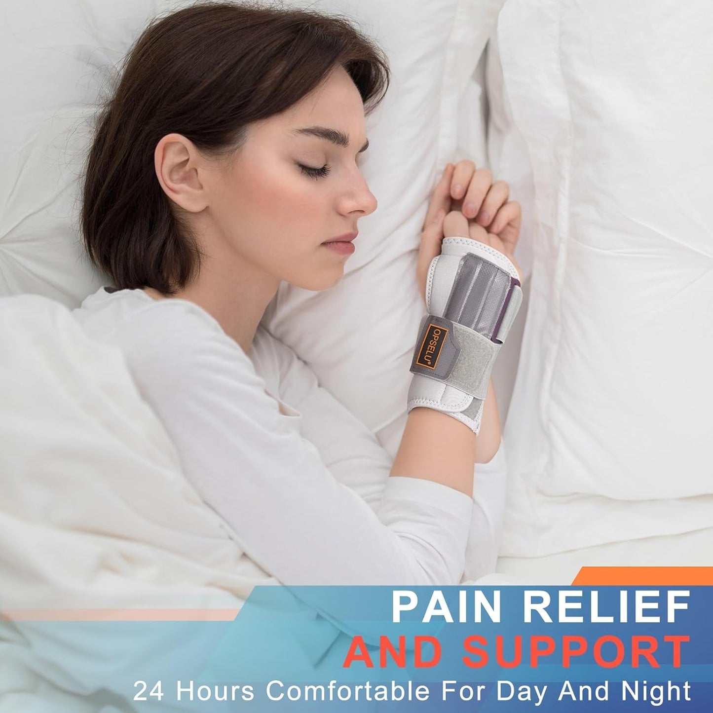 Left Hand Wrist Brace – Pain Relief for Carpal Tunnel, Tendonitis, Sprains, Arthritis, Sleeping Support, M/L