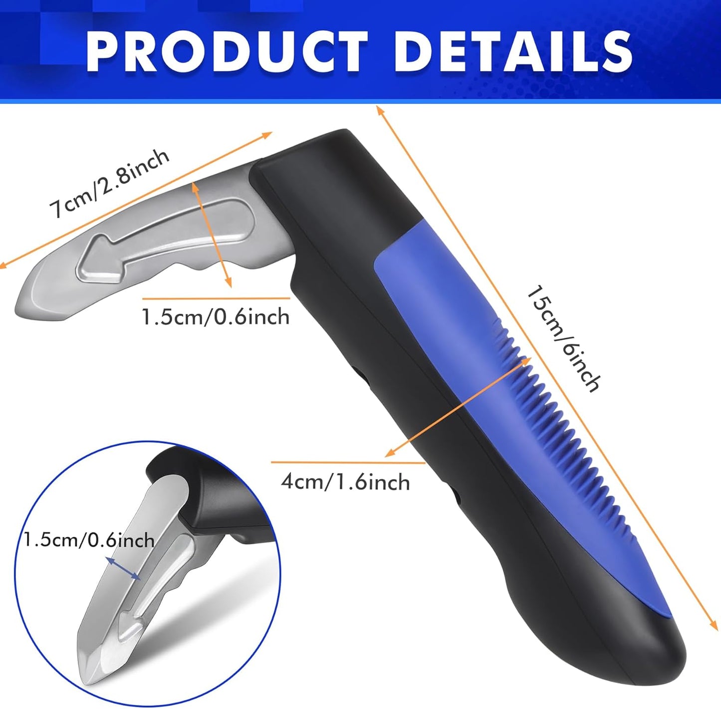 Portable Car Door Grab Handle Assist for Seniors – (1/Pack) Blue/Red Assorted