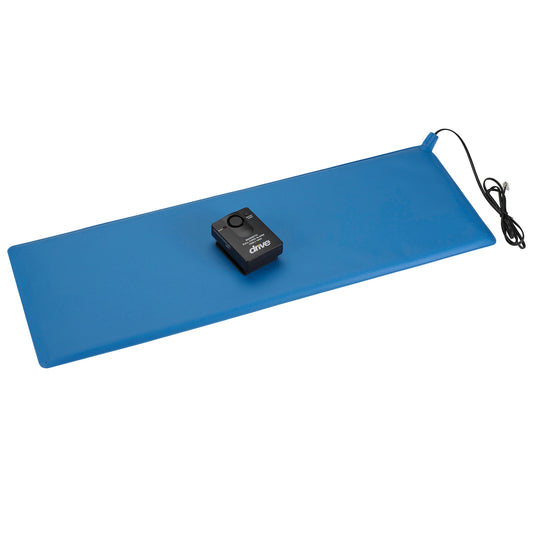 BED SENSOR PAD ALARM, PRESSURE SENSITIVE F/BED 11x30 INCH BLUE